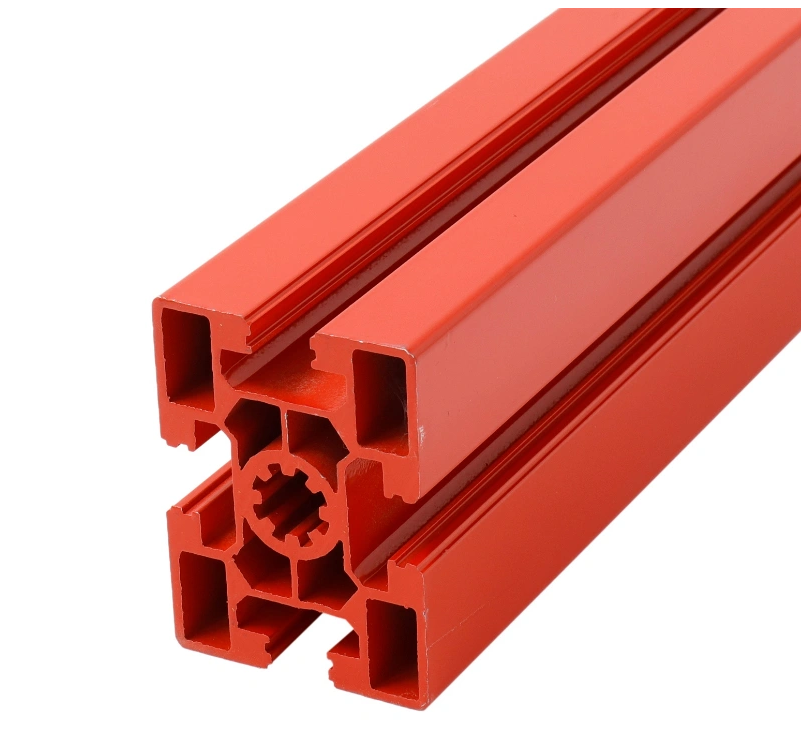Profil de cadre industriel personnalisé d'extrusion d'aluminium de couleur PVDF