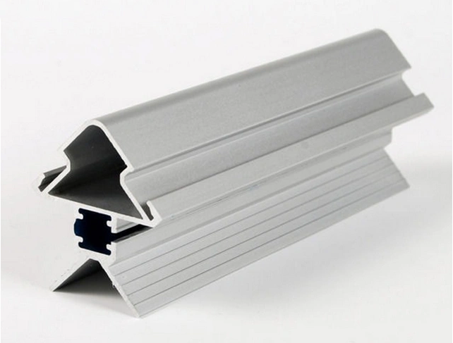 ARGENT Anodize Profil de l'exposition Construction Personnaliser Section Extrusion en aluminium