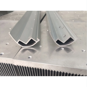 Cadre en aluminium industriel Profil extrudé de forage anodisé en argent