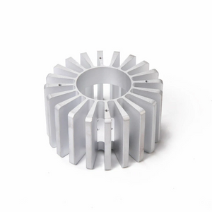 Extrusion de forme ronde d'usinage de commande numérique par ordinateur adaptée aux besoins du client par dissipateur thermique en aluminium