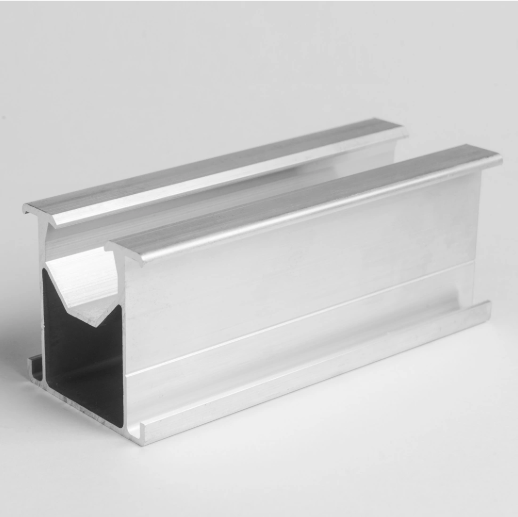 Système de support solaire d'extrusion en aluminium anodisé par argent de rail de protection contre la corrosion