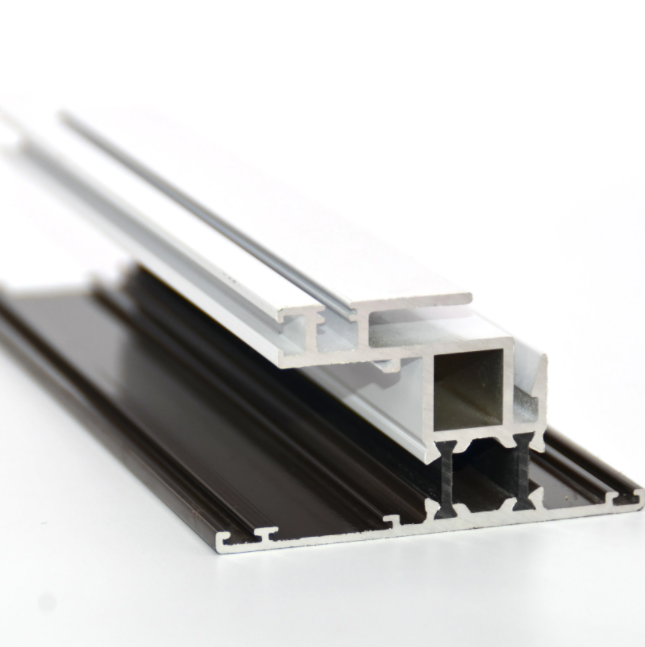 Extrusion enduite de poudre en aluminium de profil de rayure thermique de couleur de contraste faite sur commande