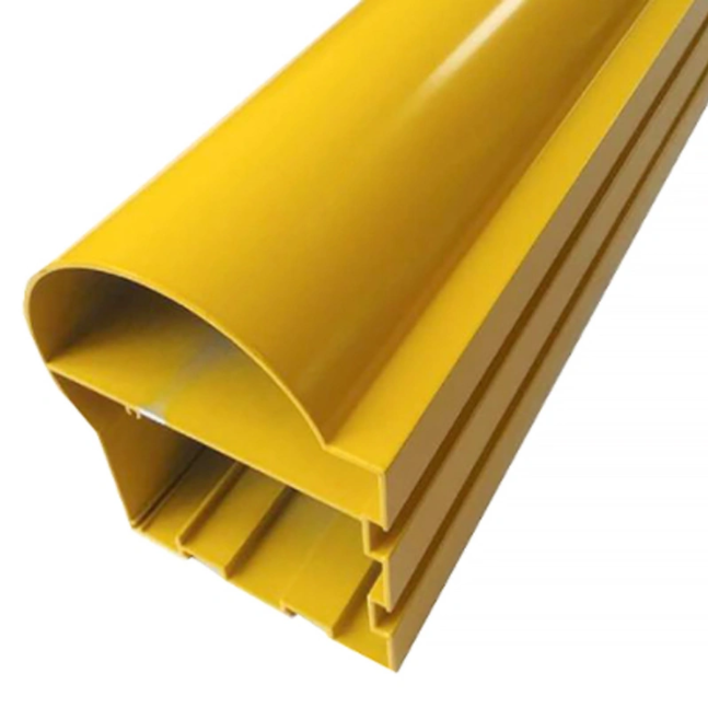 L'extrusion en aluminium peinte par poudre jaune profile le cadre industriel fait sur commande