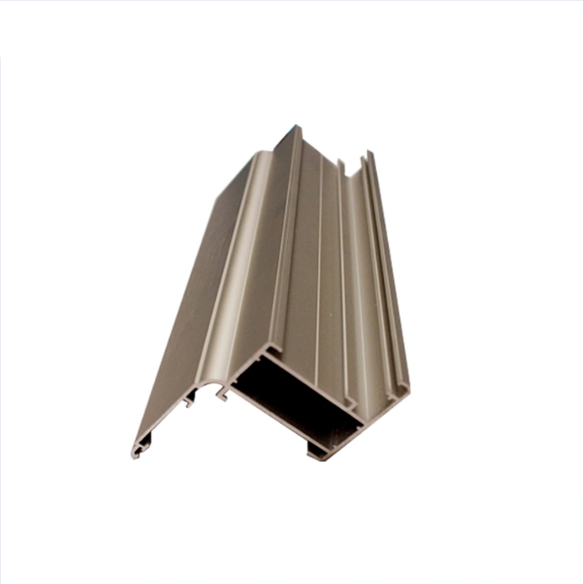 Profil en aluminium anodisé poli d'extrusions de porte de rail de glissement d'oxydation