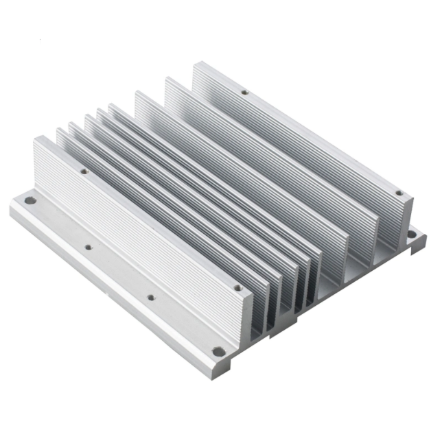 Aileron ondulé de surface d&#39;anodisation de dissipateur de chaleur en aluminium