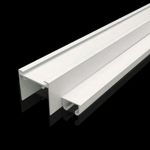 Profil en aluminium de cadre d'utilisation de glissière d'extrusion en poudre blanche