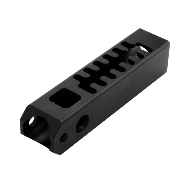 Profil d'extrusion d'aluminium d'usinage CNC personnalisé. Anodisation noire