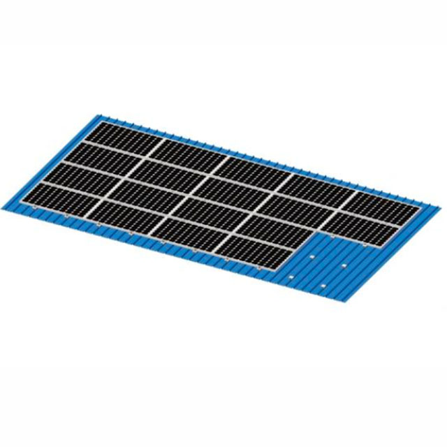 Système de montage solaire en aluminium réglable pour le sol du toit