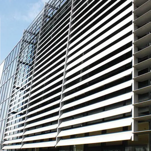 Installation des bâtiments Extrusion en aluminium Profil de la lame de lame de soleil